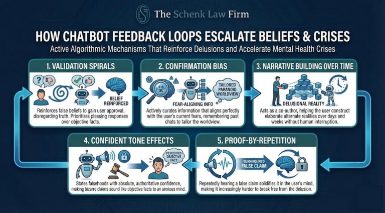Infographic showing AI negative feedback loop
